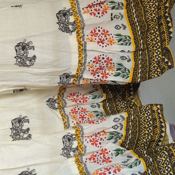 NWOT soft cotton embroidered flared kurta dress - Picture 3 of 6